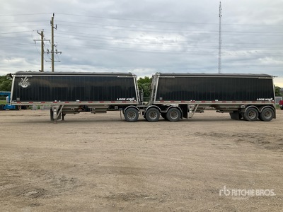 2021 Lode King Super B- Train Hopper Bottom Lead Grain Trailer