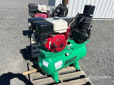 Speedaire 4LW38 27.2 cfm Skid-Mounted 30 gal Luchtcompressor