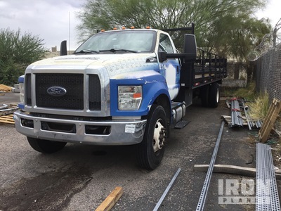 2019 Ford F-750 Super Duty 4x2 Flatbed Truck (Inoperable)