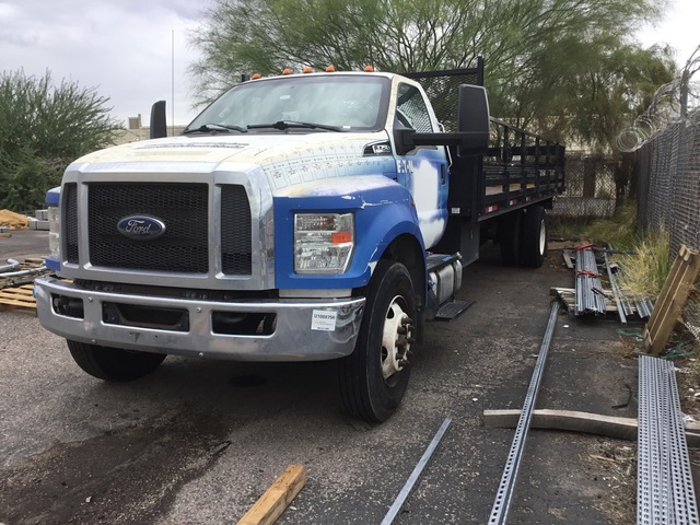 2019 Ford F-750 4x2 Flatbed Truck (Inoperable)