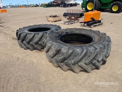 650/75R38 (1) Michelin, (1) Good Year Tires
