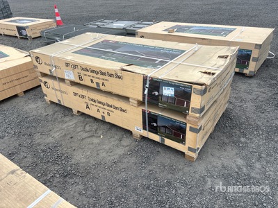 2026 KJ K3325G Double Garage Metal Shed