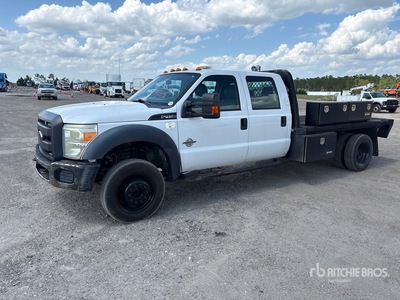 2015 Ford F-450 XL 4x4 Crew Cab 平台トラック