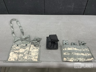 (41) Bandoleer Ammunition Pouches, (29) M4 Three Mag Pouches & Assorted Items