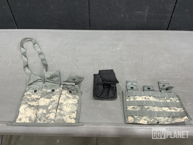 (41) Bandoleer Ammunition Pouches, (29) M4 Three Mag Pouches & Assorted Items