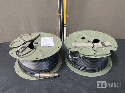 (2) Spools of Fiber Optic Cables