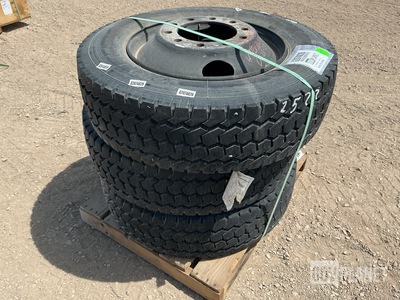 (3) Michelin 275/70R22.5 Tires w/Wheels