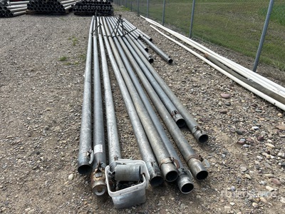 Quantity of (12) Miscellaneous 4 in Hand Move Irrigation Pipe