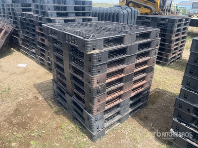 Quantity of (10) Plastic Pallets