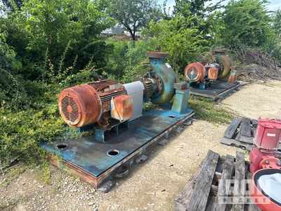 Quantity of (2) 1998 Union Pump Company 10X10X15A HHS Skid-Mounted Pompe à eau