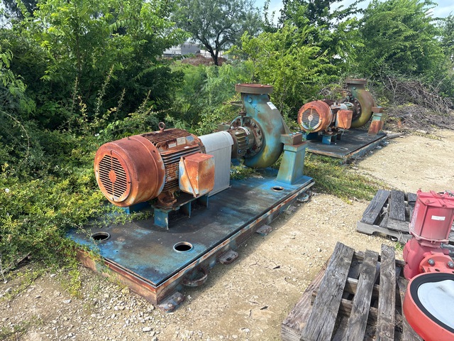 Quantity of (2)  Union 10X10X15A HHS Skid-Mounted Water Pump