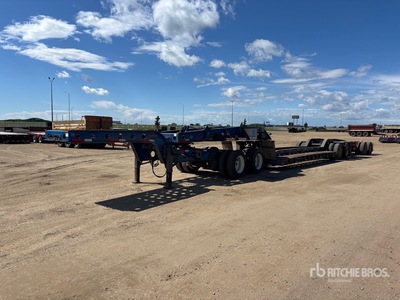 1992 Aspen LB65 65 ton Double Drop Removable Gooseneck 2 2 2 Combination Lowboy Trailer