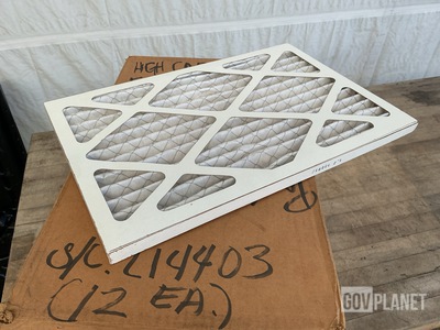 (12) Pleated Air Filters & (3) Carbon Monoxide Monitor/Panels