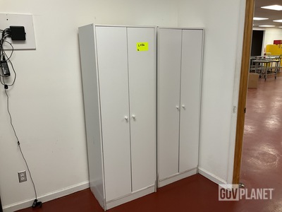 (2) Wooden Lockers