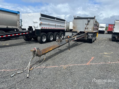 2015 OSW 18 ft Quad/A Pup Dump Trailer