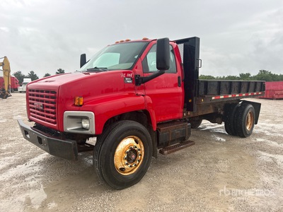 2005 GMC 7500 4x2 フラットベッドダンプトラック