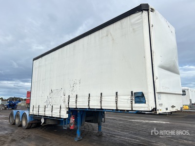 2013 Vawdrey 7.3 m Tri/A B-Double Lead Step Deck Curtain Side Trailer