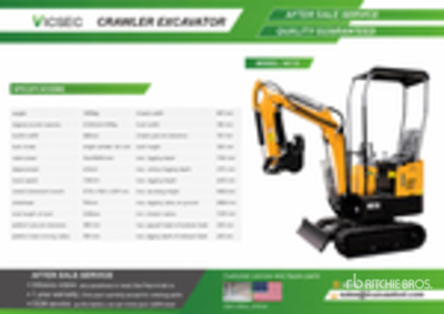 2026 VICSEC VC13D CRAWLER Minibagger (Unused)