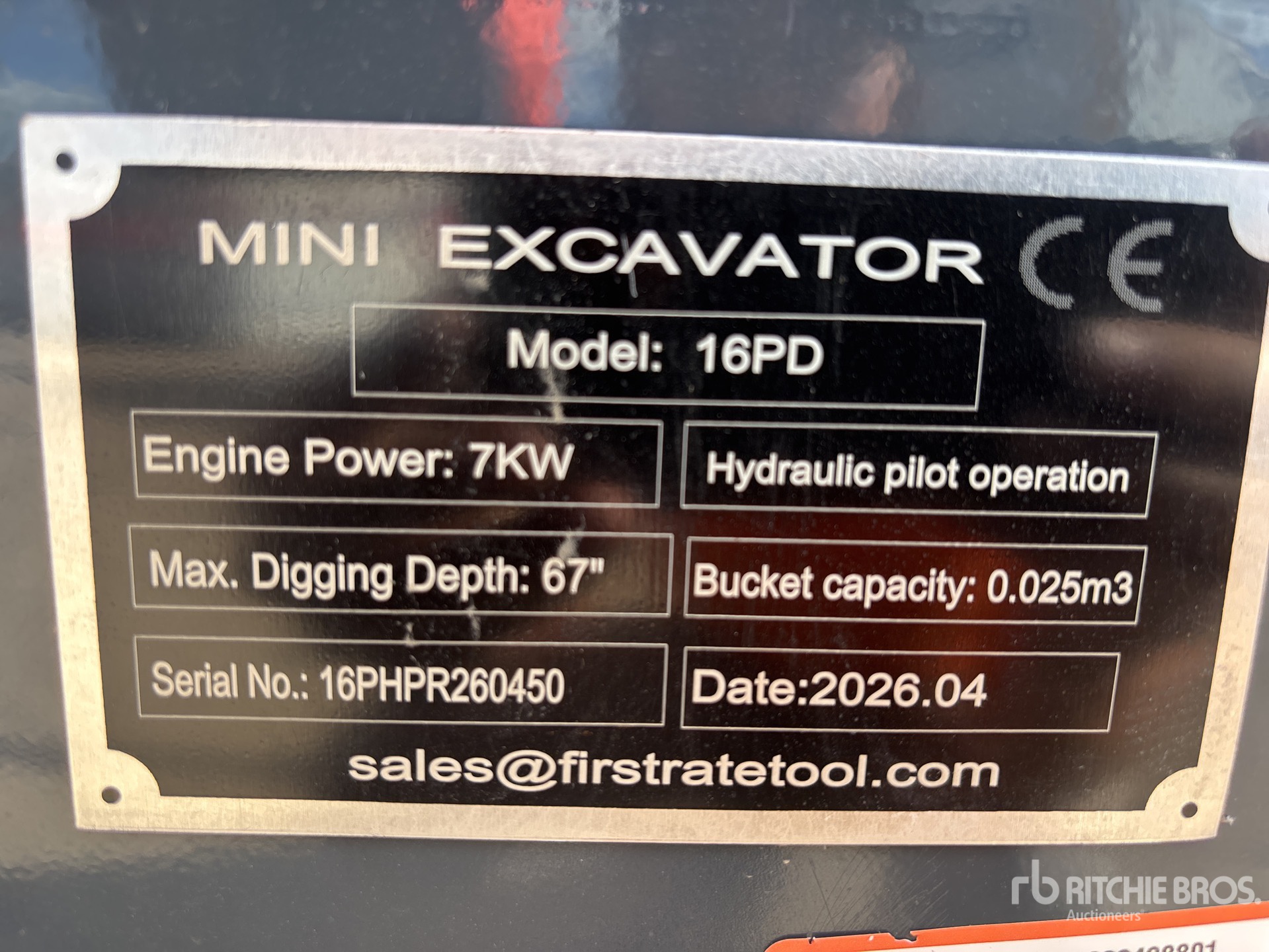 2026 VICSEC VC16PD CRAWLER Mini Excavator (Unused)