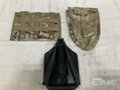 (86) M4 Three Mag Pouches, (37) Entrenching Tools & Assorted Items