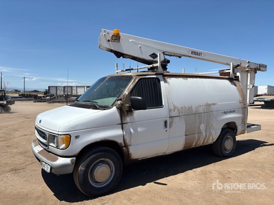 1998 Versalift VANTEL29N 29 ft on 1998 Ford E-350 4x2 Van Mounted Aerial Lift