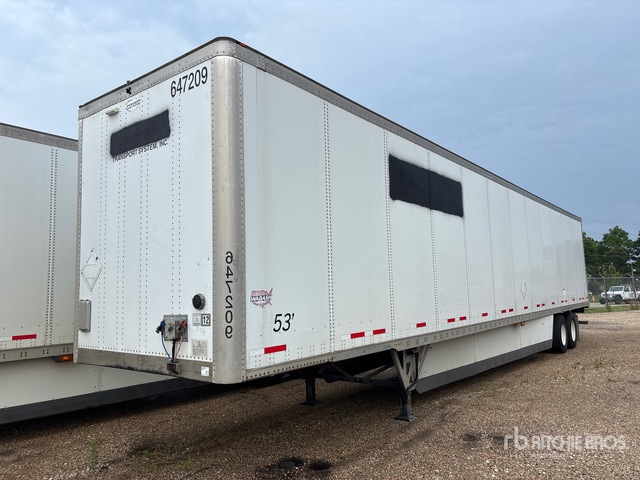 2016 Wabash DURAPLAT 53 ft x 102 in T/A Van Trailer