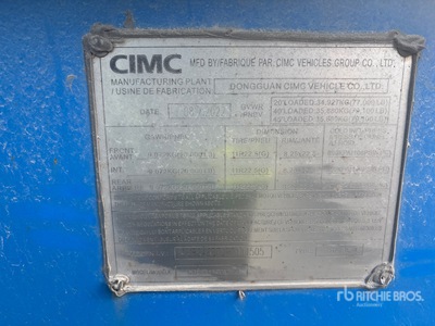 2023 CIMC CB45M3OTC00 Tri/A Extendable Container Trailer