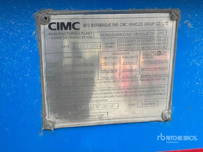 2023 CIMC CB45M3OTC00 Tri/A Extendable Remolque Portacontenedores