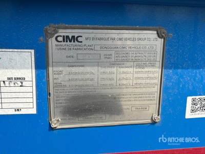 2023 CIMC CB45M3OTC00 Tri/A Extendable Remolque Portacontenedores