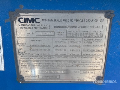 2023 CIMC CB45M3OTC00 Tri/A Extendable Container Trailer
