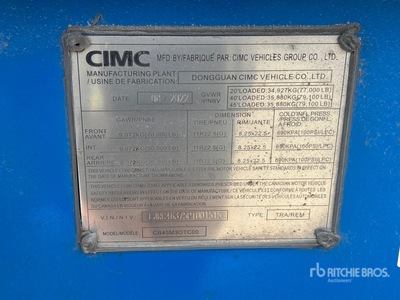 2023 CIMC CB45M3OTC00 Tri/A Extendable Remolque Portacontenedores