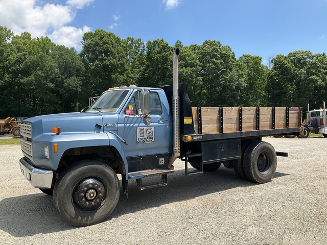 1987 Ford F8000 4x2 Flatbed Dump Truck 1987 Ford F8000 4x2 Flatbed Dump Truck
