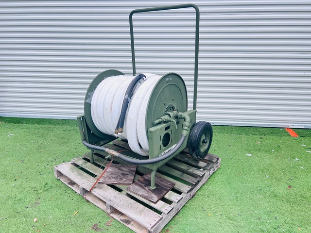 Portable Fire Hose Reel w/ Flexible Hose (Unused)