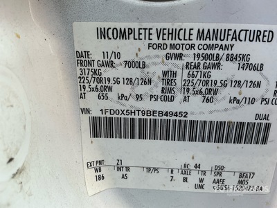 2011 Ford F-550 4x4 Extended Cab Servicewagen