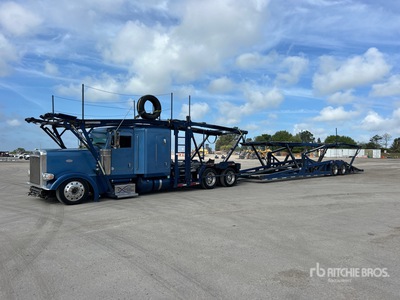2013 Peterbilt 388 6x4 Sleeper Car Carrier Truck