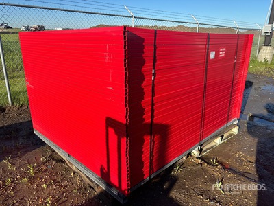 Quantity of (46) 7 ft 6 in x 6 ft Powder Coated Valla (Unused)
