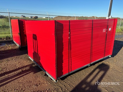 Quantity of (46) 7 ft 6 in x 6 ft Powder Coated Valla (Unused)