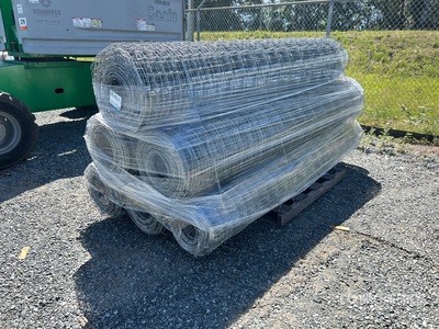 Quantity of (6) x 8 ft Galvanized Rolls of Deer Fencing (Unused)
