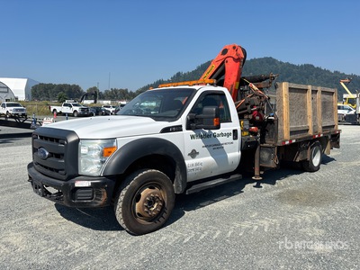 Palfinger PR6501 1697 lb Knuckle Boom on 2016 Ford F-550 4x4 Boom Truck (Inoperable)