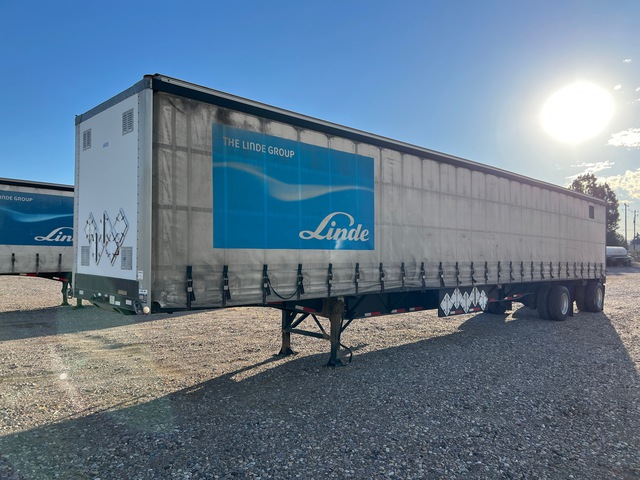 2015 Cheetah 53 ft T/A Spread Axle Curtain Side Trailer