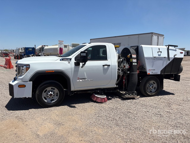 Night hawk sweepers OSPREYS on 2022 GMC 2500HD Sweeper Truck
