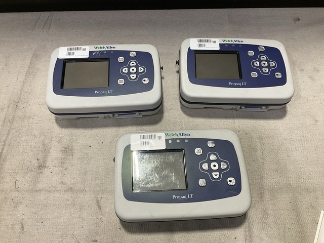 (3) Welch Allyn Propaq LT Patient Monitors