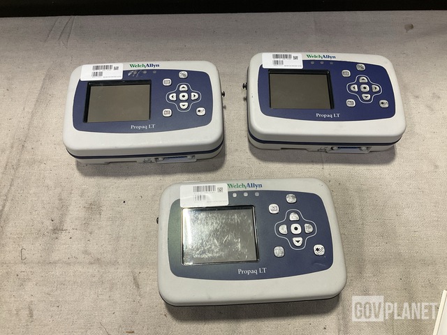 (3) Welch Allyn Propaq LT Patient Monitors