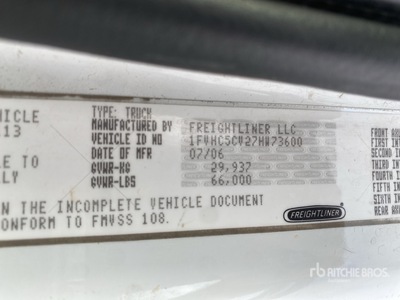 2007 Freightliner M2 106 6x4 Flatbed Truck