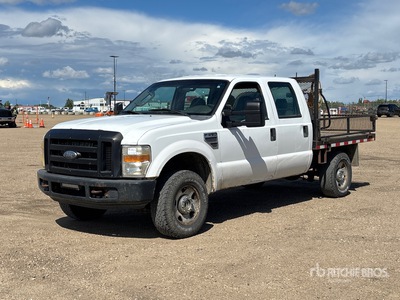 2010 Ford F-350 4x4 Crew Cab Flatbed Truck