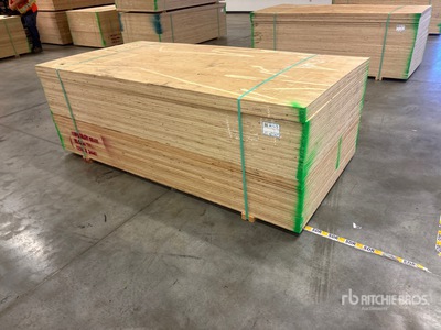 Quantity of (50) 4 ft x 8 ft 5/8 in. CSP/DFP No Stamp Sperrholz (Unused)
