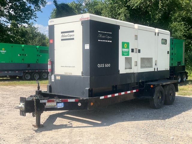 2016 Atlas Copco QAS600 571 kVA Mobile Generator Set