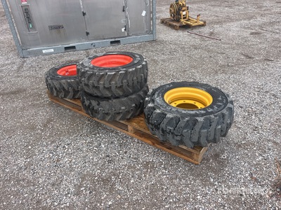 Quantity of (4) (1) 12-16.5 Tire, (3) 10-16.5 Tyres (Unused)