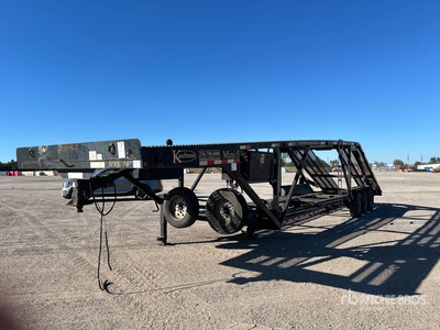 2018 Kaufman Mini 5 Tri/A Open Car Carrier Trailer