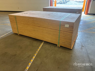 Quantity of (60) 4 ft x 8 ft x 1/2 in CSP/DFP No Stamp Madera contrachapada (Unused)